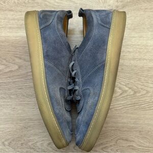 $421 Henderson Baracco Blue Leather Suede Sneakers Mens 43 EU 10 US Made Italy